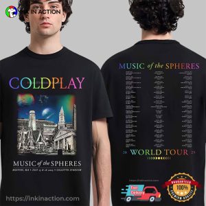 Music Of The Spheres World Tour Coldplay Concerts 2025 Tee
