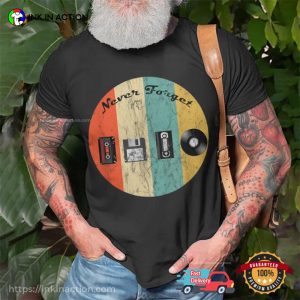 Never Forget Nostalgia Vintage Entertainment 80s T-shirt