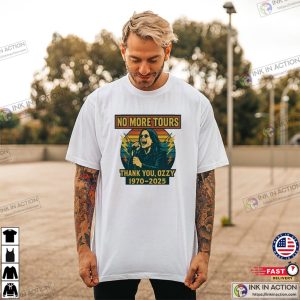 No More Tours Thank You Ozzy 1970 2025 Shirt