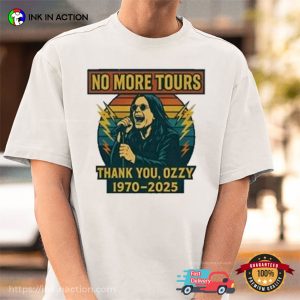 No More Tours Thank You Ozzy 1970 2025 Shirt