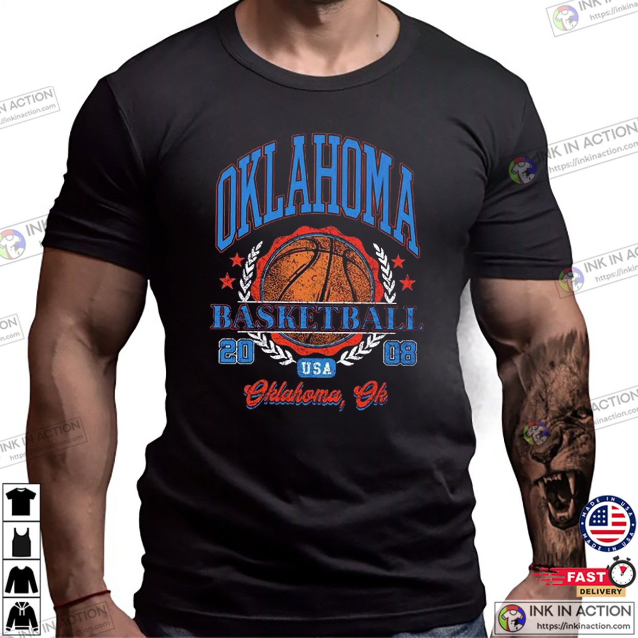 Oklahoma Basketball Vintage Style Shirt Oklahoma Basketball Vintage Style Shirt