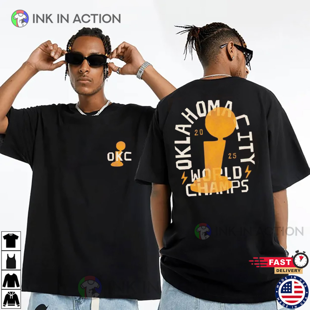 Oklahoma City Basketball World Champs 2 Sided Shirt Oklahoma City Basketball World Champs 2 Sided Shirt