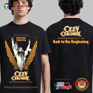 Ozzy Osbourne Back To The Beginning Tour 2025 2 Sided Shirt