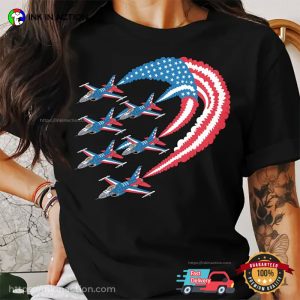 Patriotic USA Jets Formation T-shirt
