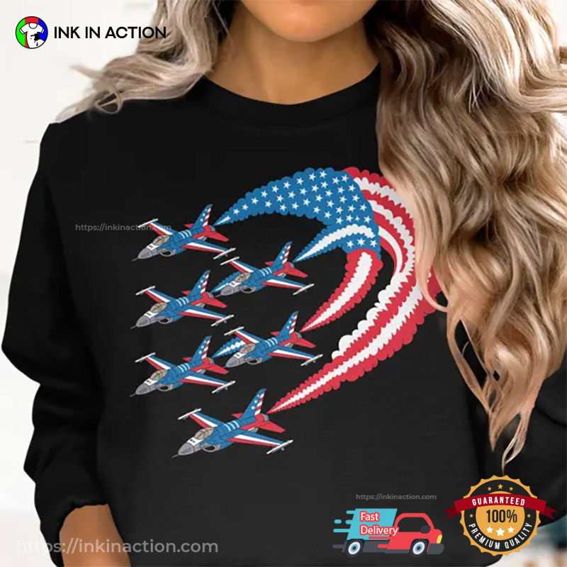 Patriotic USA Jets Formation T-shirt Patriotic USA Jets Formation T-shirt