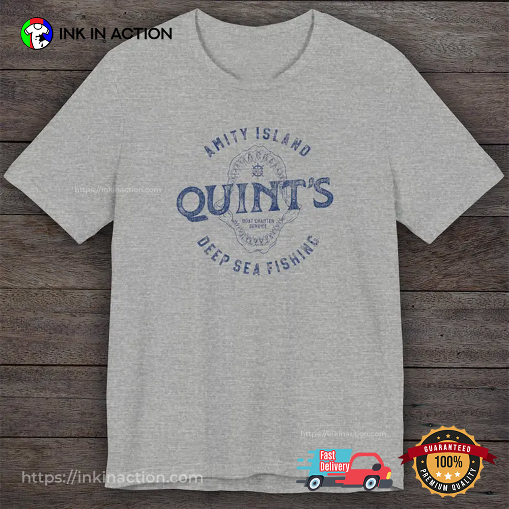 Personalize Jaws Quint's Deep Sea Fishing T-shirt Personalize Jaws Quint's Deep Sea Fishing T-shirt