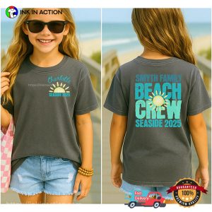 Personalized Family Name Beach Crew Seasided 2025 Comfort Colors Tee