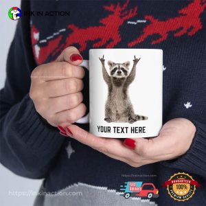 Personalized Funny Raccoon Coffee Mug Personalized Funny Raccoon Coffee Mug