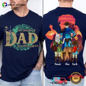 Personalized The Legend Of Dad, father's day australia T shirt 2