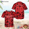 Personalized Tropical Summer Hawaiian Baseball Jersey No. 1