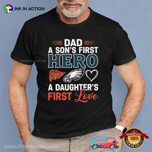 Philadelphia Eagles Dad Happy Son And Daughter Day Shirt
