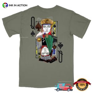 Queen Of Club Card Graphic Tee