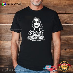 RIP Ozzy Osbourne Memorial Tribute Shirt