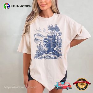 Raccoon Hiking Cute Funny Nature T shirt 3