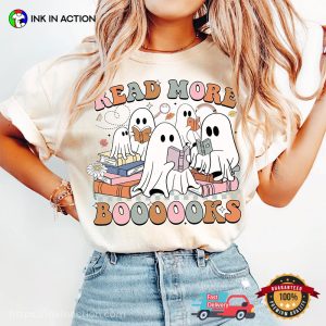 Read More Books Funny Spooky Read A Book Comfort Colors Tee 2