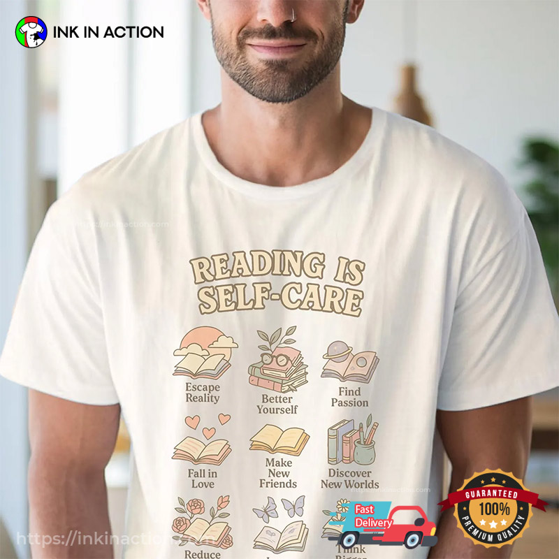 Reading Is Self-Care Book Lover T-shirt Reading Is Self-Care Book Lover T-shirt