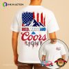 Red White And Coors Light July 4th Shirt