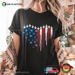 Red White Blue Air Force American Flag Comfort Colors T-shirt