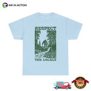 Respect The Locals Bigfoot In The Jungle Vintage T-shirt