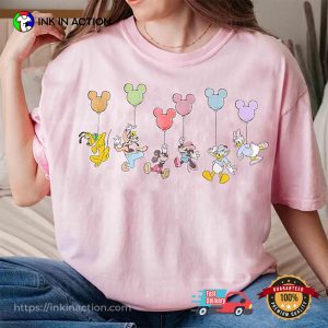 Retro Disney Mickey And Co Balloon Comfort Color Tee