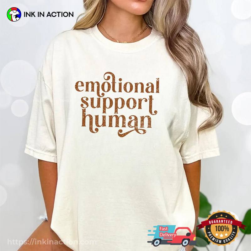 Retro Emotional Support Human Therapist Comfort Colors T-shirt Retro Emotional Support Human Therapist Comfort Colors T-shirt