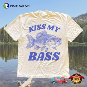 Retro Fishing Kiss My Bass Comffort Colors Shirt