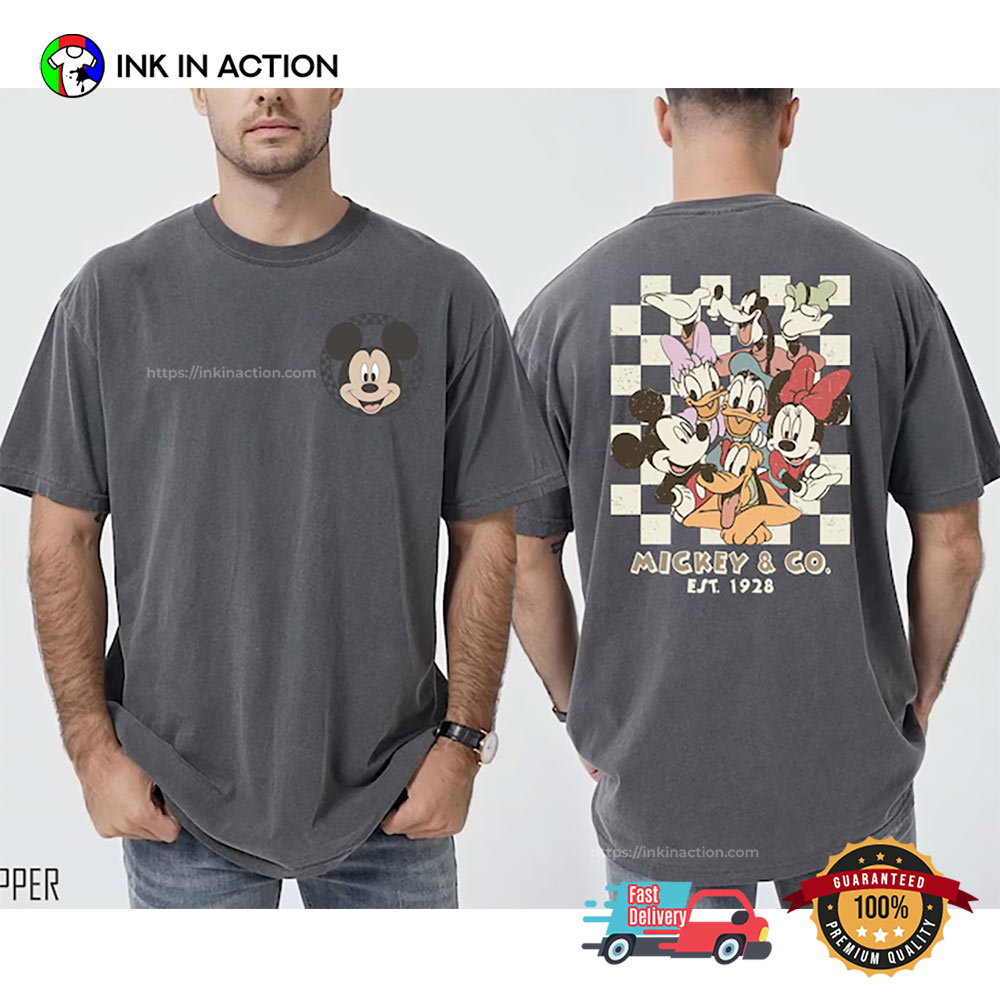 Custom Retro Mickey & Co 1928 Disneyland Comfort Colors Shirt