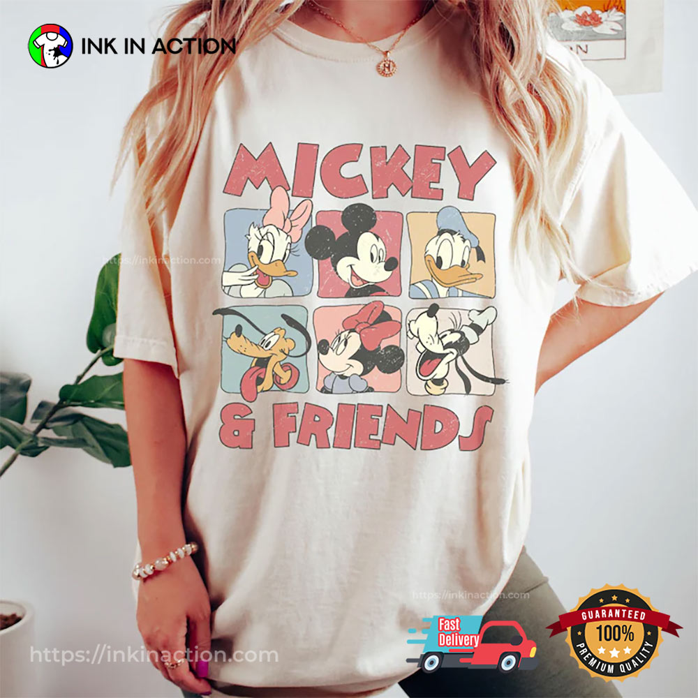 Retro Mickey Minnie Disney Family Comfort Colors Shirt