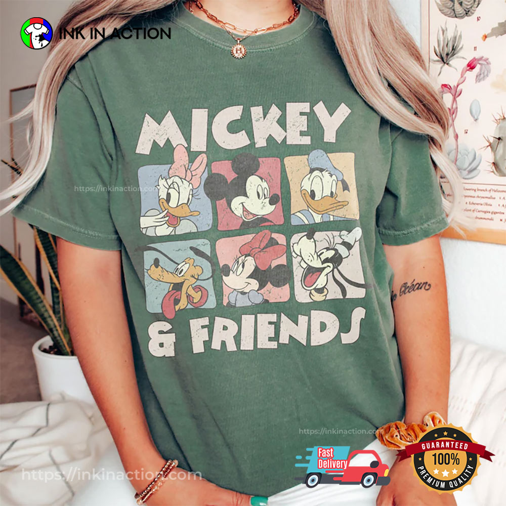 Retro Mickey Minnie Disney Family Comfort Colors Shirt