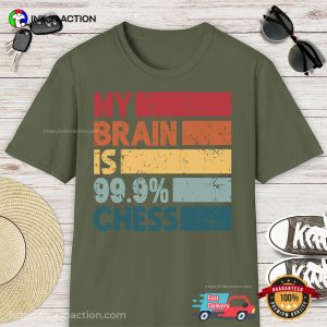 Retro My Brain Is 99.9 Chess Comfort Colors T shirt 2