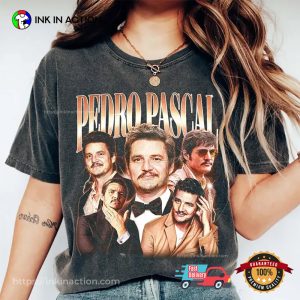 Retro Pedro Pascal Tribute Celebrity Graphic Comfort Colors Shirt