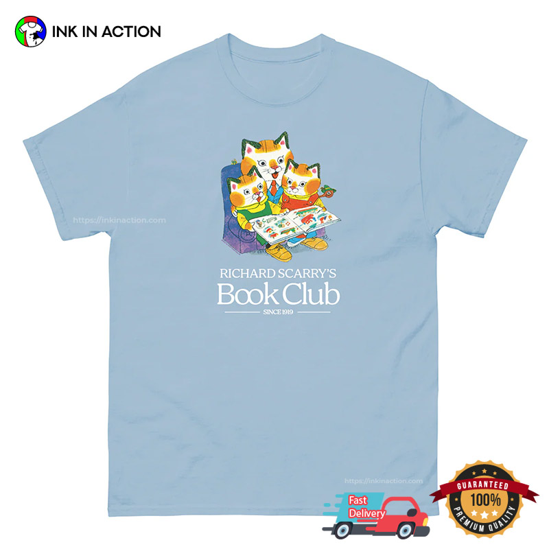 Richard Scarry Book Club Happy Read A Book Day Shirt Richard Scarry Book Club Happy Read A Book Day Shirt