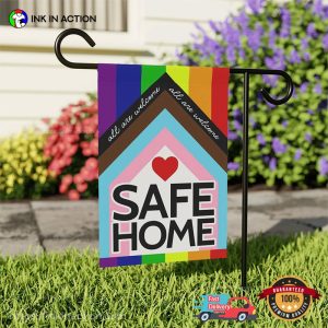 Safe Home All Are Welcome LGBT Pride Month Flag 3