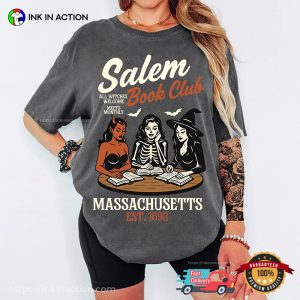 Salem Book Club Massachusetts Read A Book Day Comfort Colors Tee