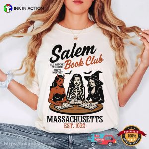 Salem Book Club Massachusetts Read A Book Day Comfort Colors Tee 3