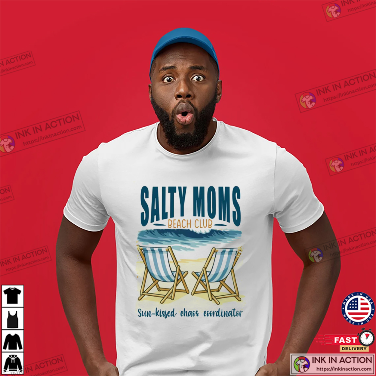 Salty Moms Beach Club Summer Vibes Shirt