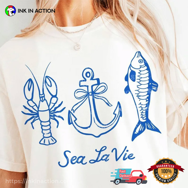Sea La Vie Fishermancore Comfort Colors Tee