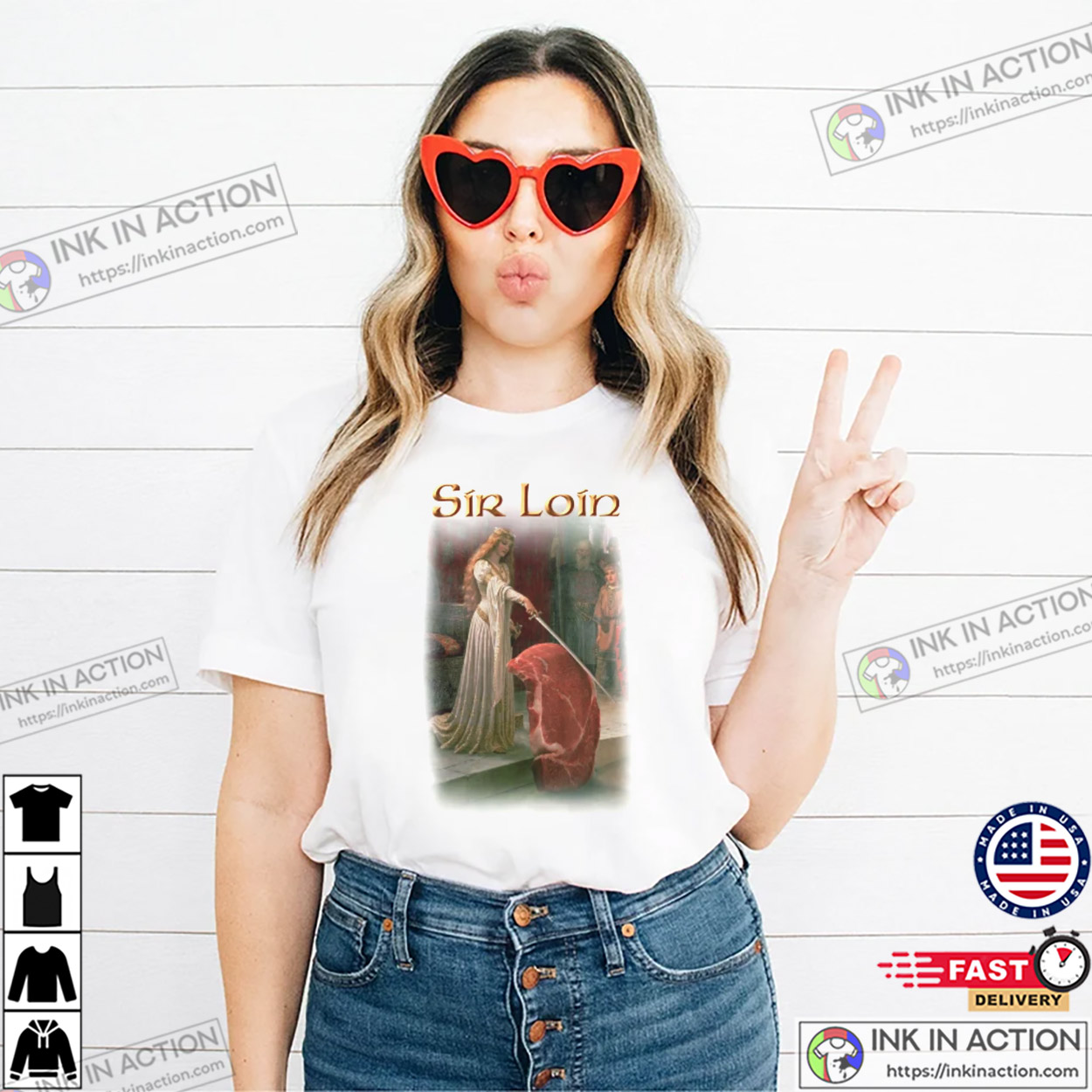 Sir Loin Steak Funny Medieval Fantasy T-shirt Sir Loin Steak Funny Medieval Fantasy T-shirt