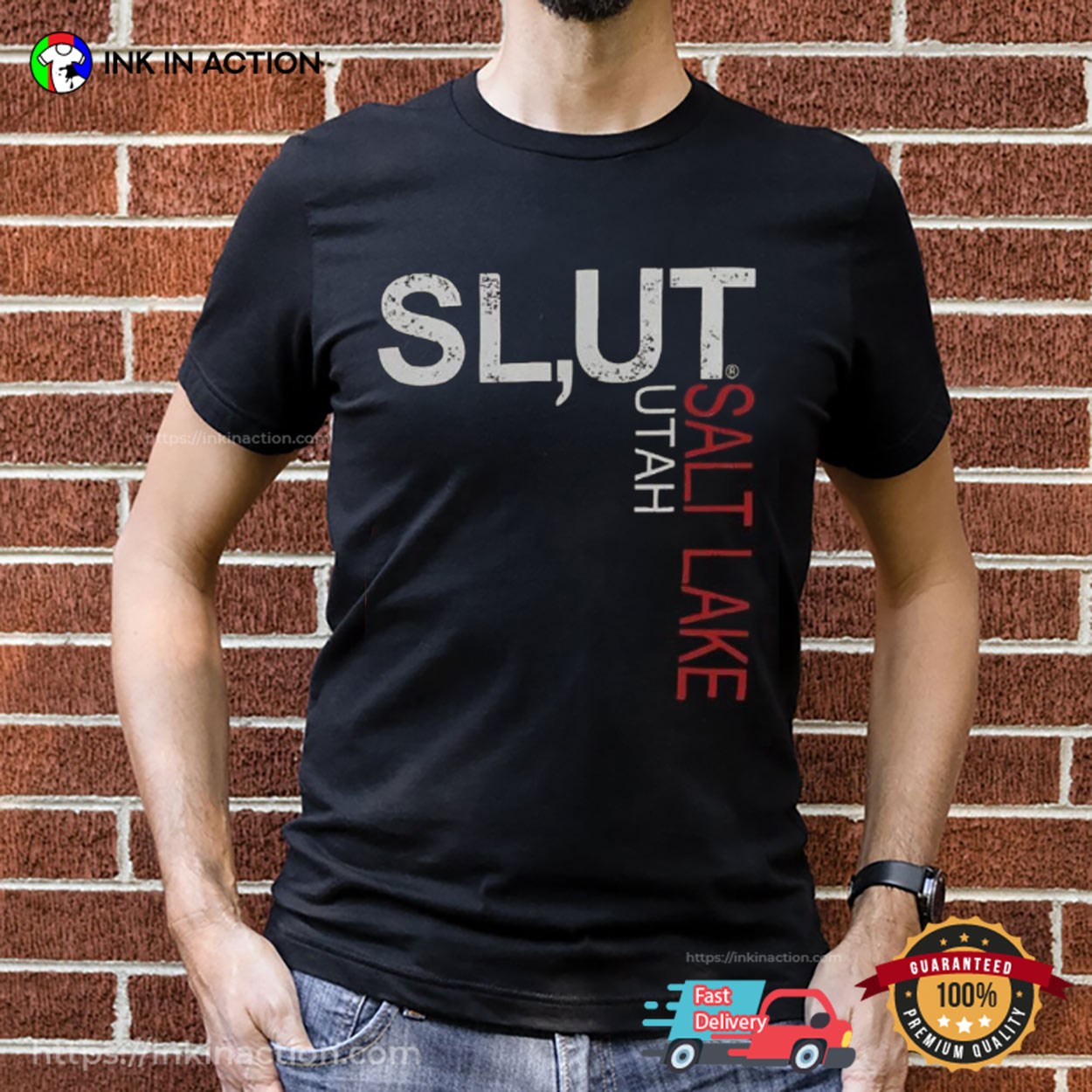 Slut Funny Salt Lake Utah Wordplay T-Shirt Slut Funny Salt Lake Utah Wordplay T-Shirt