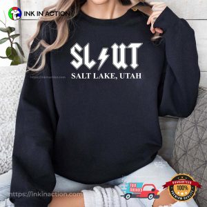 Slut Salt Lake Utah Funny Bold Rock Band T-shirt