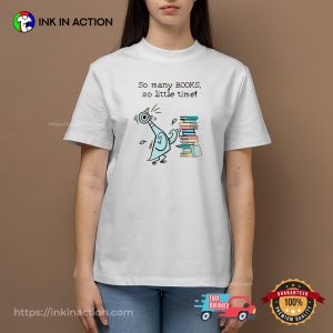 So Many Books So Little Time Pigeons read a book Shirt 2