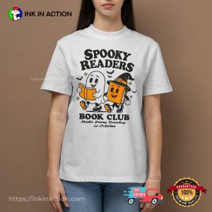 Spooky Readers Book Club Halloween bookish Shirt 3