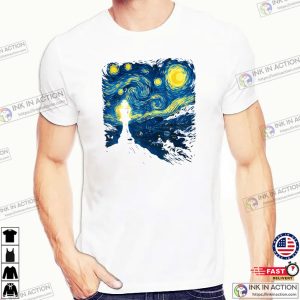 Starry Night Chess King Van Gogh Art Chess Tee