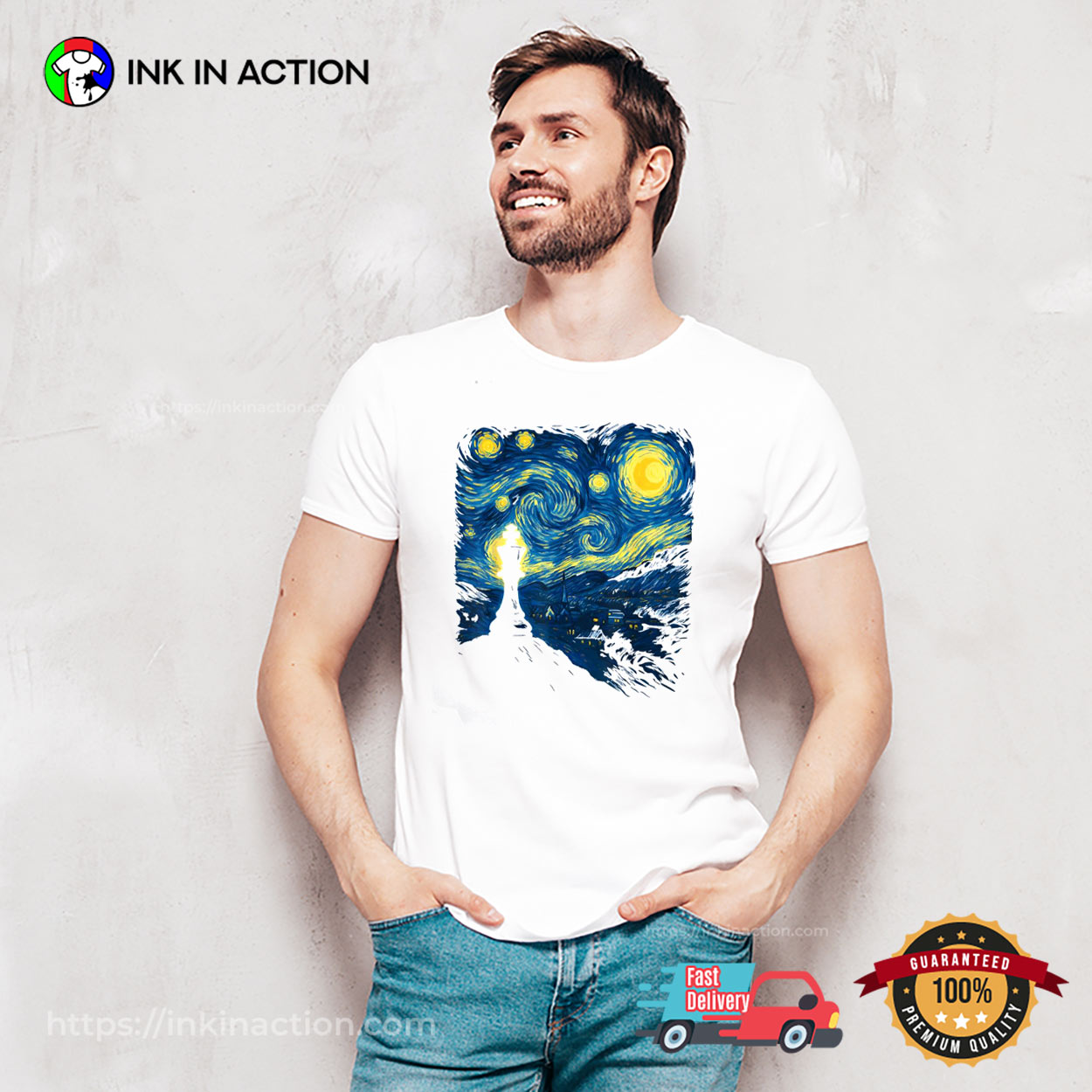 Starry Night Chess King Van Gogh Art Chess Tee Starry Night Chess King Van Gogh Art Chess Tee