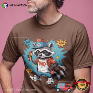Street Dad Funny Raccoon Dad Meme T shirt 2