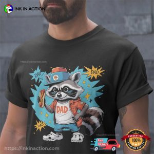 Street Dad Funny Raccoon Dad Meme T-shirt
