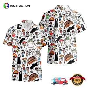 Studio Ghibli Movies Circle Hawaiian Shirt