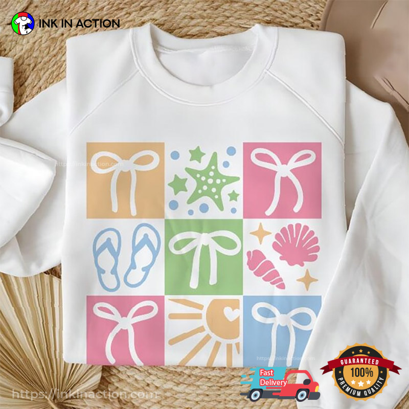 Summer Beach Vibes Coquette Shirt Summer Beach Vibes Coquette Shirt