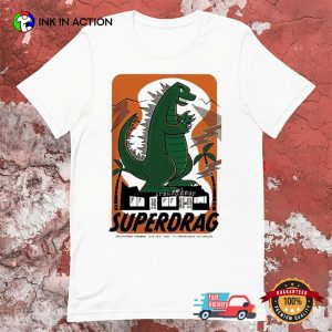 Superdrag Live At The Troubadour Green Godzilla T-shirt