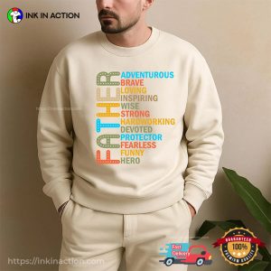 The Qualities Of A Father, father's day in australia Gift Tee 2